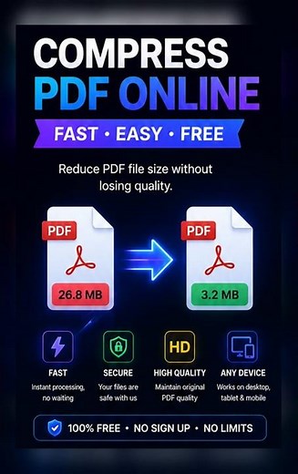 Compress PDF Online Free