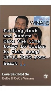 Love Said Not So! #bebewinans #cecewinans #motivation #faithingod #love #positivevibeswithpk