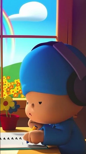 Danse avec Pocoyo et Détends-toi avec Pocoyo ! Ambiance Arc-en-ciel 🌈 #shorts #dessinanimepocoyo