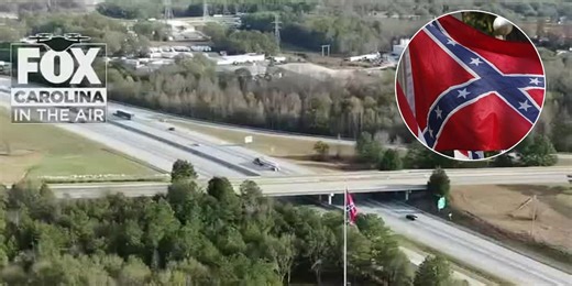 Confederate flag flying over I-85 in Upstate taken down after court ruling