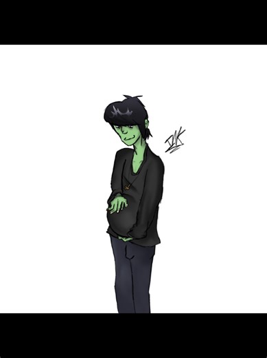 Gorillaz Murdoc M-Preg Art Speedpaint