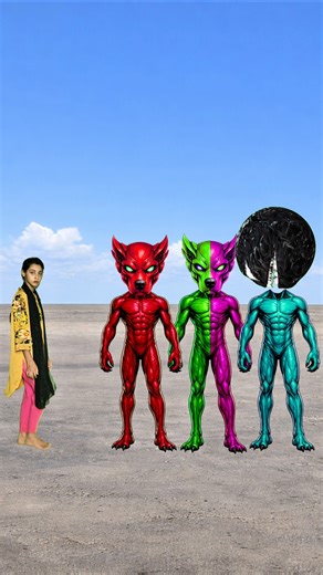 who is real head with New monster alien vfx editing head matching video #vfx #youtubeshorts #shorts