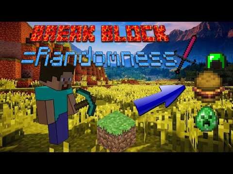 Breaking Blocks = INSANE MODDED ITEMS?! (Minecraft Chaos Challenge)