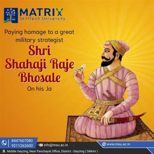 Celebrating Shri Sahaji Raje Bhosale Ji's Jayanti at Matrix SkillTech University