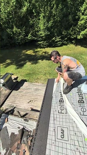 How to install rolled starter shingles for roofing #homeimprovement #diy #constructionchannel
