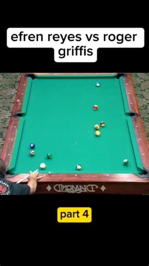 Tatlong move lang ni roger griffis vs efren reyes part 4 billiards highlight #magician #efrenreyes #pool #billiards #highlights | Garsing Burbano D'makz