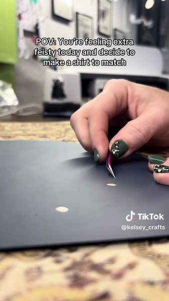 Feelin feisty and had some extra time today to craft 😘 #cricut #vinyl #voodoo #cricutcrafter