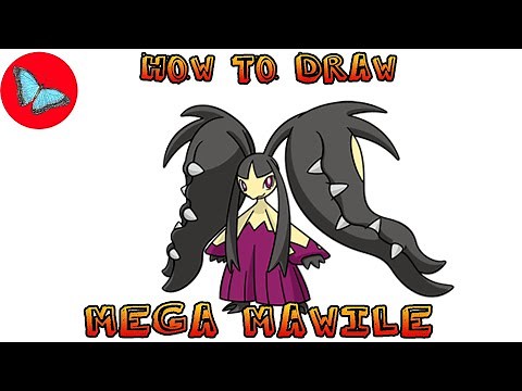 How To Draw Mega Mawile From Pokemon | Drawing Animals