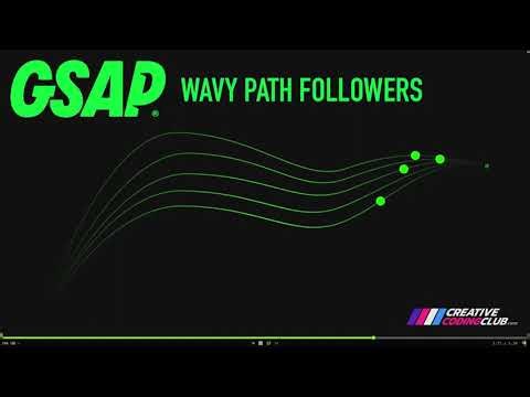 SVG Wavy Path Followers with GSAP and MotionPath Plugin