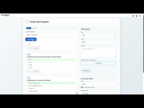 AI Recruitment & Online Interview Service | HR Robots