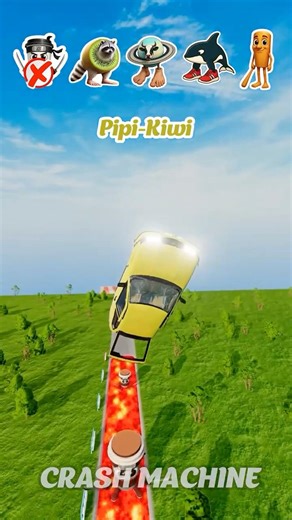 🌋😵Italian Brainrot vs Lava?! | BeamNG Drive 🚗🔥 #italianbrainrot #crashmachine #beamngdrive