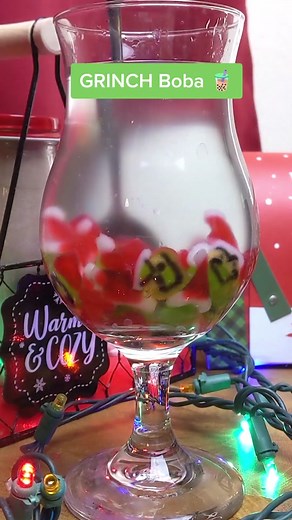 Grinch Boba Recipe for Holiday Fun