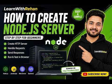 Node.js Server Tutorial for Beginners | Complete Guide #NodeJS #NodeJSTutorial #BackendDevelopment