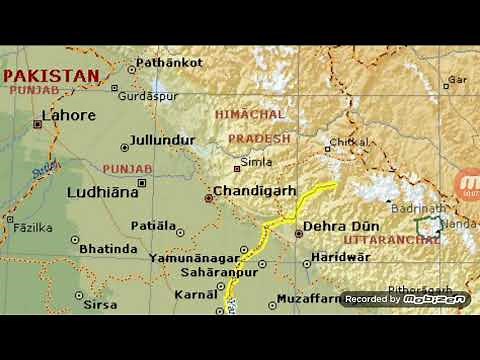Yamuna River Map || Important cities