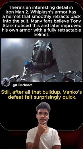 Did Tony Stark Copy Whiplash’s Armor Trick? 🤯 #shorts