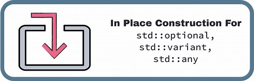 In-Place Construction for std::any, std::variant and std::optional