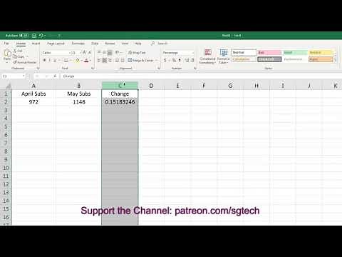 Calculating Percent Change Between Two Numbers