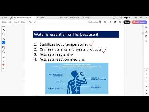 Biochemistry Final (* Water * Carbohydrates – classification ) (15/12/2025)