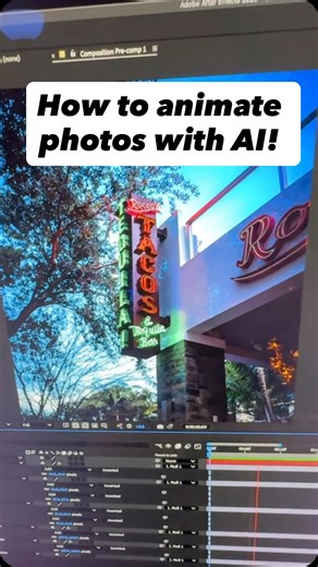 Ryan Laux | VFX & Animation on Instagram: "Animating photos using Nano Banana AI with Photoshop and Afte Effects! Try this for yourself and follow for more quick tips #aftereffects #nanobanana #photoshop #ai #aftereffects"
