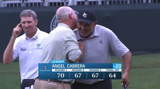 Ángel Cabrera makes closing birdie to secure win at Regions Tradition