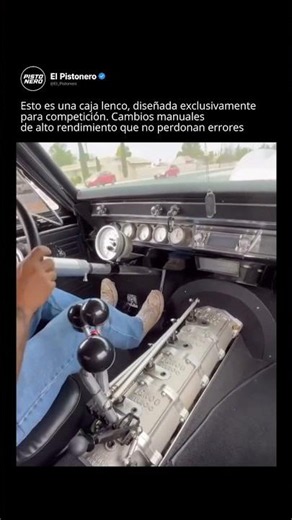 ¡Así se opera una transmisión secuencial de carreras! ⚙️🏁