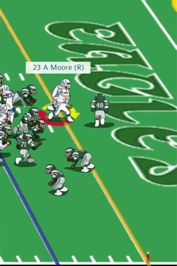 1983 Eagles vs Colts (highlight) Alvin Moore touchdown run.