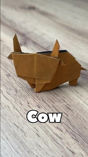 DIY ORIGAMI COW STEP BY STEP | HOW TO MAKE ORIGAMI COW FROM PAPER EASY ORIGAMI WORLD INSTRUCTIONS