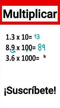 ✅👉Multiplying decimals by 10, 100, and 1000