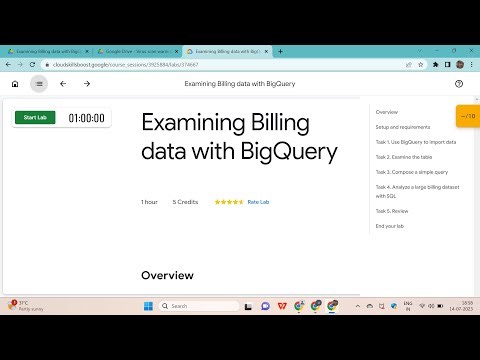 Examining Billing data with Big Query Lab | Essential Google Cloud Infrastructure: Core Services