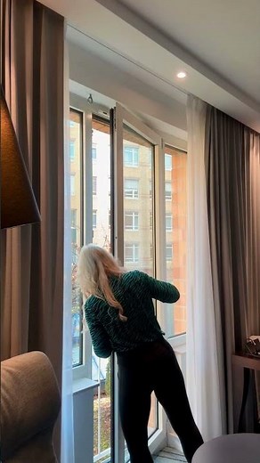 How to open a hotel window in Europe.