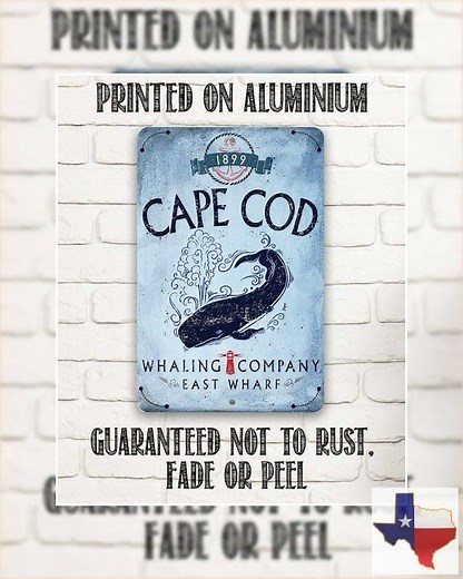 Cape Cod Whaling Company - Metal Sign