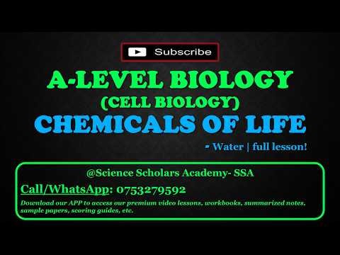 📗CHEMICALS OF LIFE | WATER | FULL LESSON