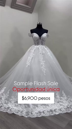 Sample Flash Sale 🤍‼️ Vestido corte princesa $6,900 pesos ✨‼️ Agenda tu prueba de vestidos de novia y explora nuestras grandes promociones✨ Nos ajustamos a tu presupuesto, tiempo y talla ✨🌸 Te esperamos en nuestra nueva ubicación 📲⁨656 131 8480⁩ ##blossomjrz##vestidosdenoviasoñados##oferta##boda##Novias2025