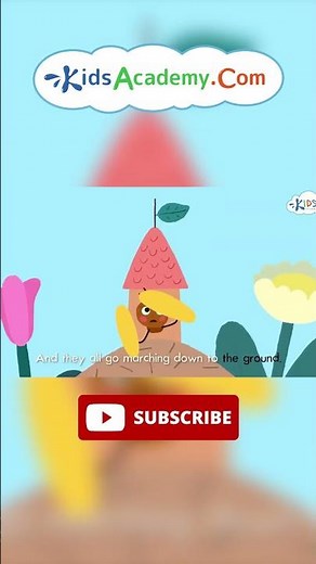 The Ants Go Marching - Children's Song with Lyrics #kidsacademy