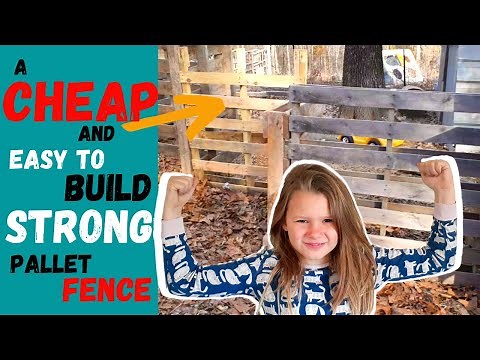 EASY to build STRONG pallet fence for CHEAP with a unique look