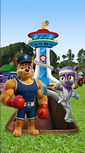PawPatrol Boxing Melawan Alien Karate Menangis, orang kaya mati orang miskin mati#shorts