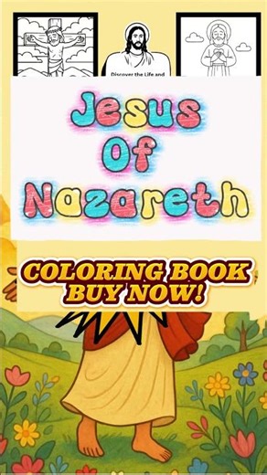 ✝️✨ Jesus of Nazareth Coloring Book ✨✝️