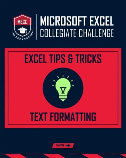 This MECC Tip is about Text Formatting with =UPPER, =LOWER, and =PROPER 🔤🔗 Sharpen your Excel Skills