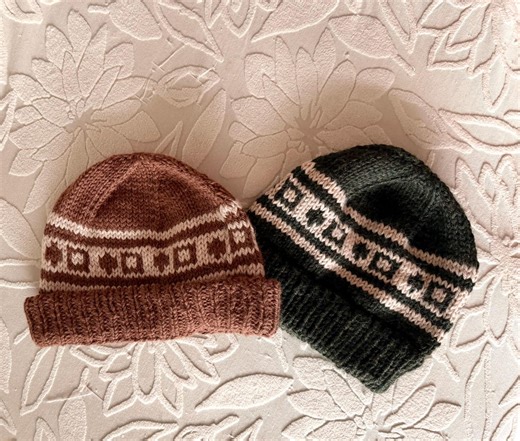 Quick Colorwork Hat Knitting Pattern | Stash Busting Beanie | Terrene Hat Duo PDF - Etsy UK