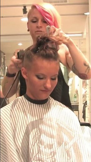 Sascha LV - Pt 1: Crewcut for Girl Who Joined Military - Ta77.net #shorts