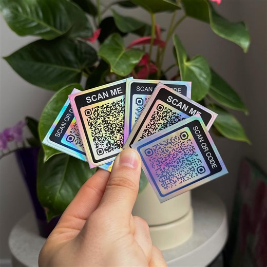 Custom QR Code for Your Business | Social Media Stickers - Etsy