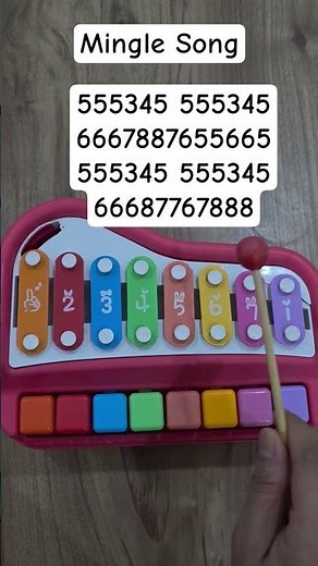 Xylophone Tutorial Mingle song Squid game #xylophone #music #beginnermusic #minglegame