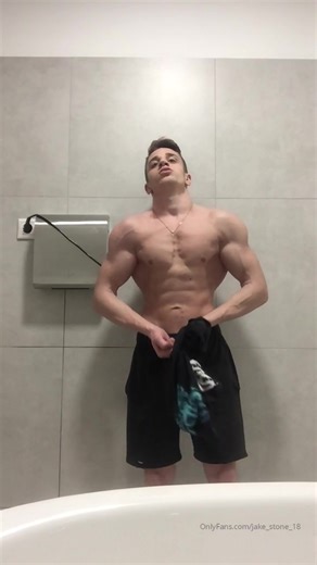 Showing off my muscles after a workout - Jake Stone (jake_stone_18)
