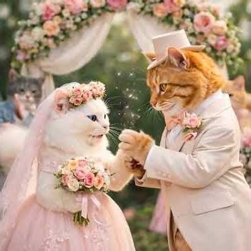 cats getting married #cat#aivideo #foryou #funny