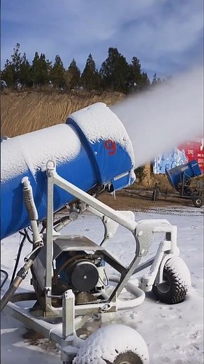 This Machine Creates Real Snow! ❄️🔥 Amazing Snow Blower in Action#shorts ...