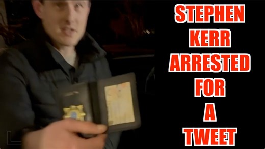 BREAKING: STEPHEN KERR ARRESTED FOR A ONE-LINE JOKE TWEET Violent crime is rampant across the land and Garda resources are inadequate. But never mind all that important stuff! Arresting dissenting voices like Stephen Kerr of The Irish Inquiry takes priority. Lawfare and anarcho-tyranny reign supreme while predators walk free from court daily. This is why THREE Gardaí made the trip from Dublin all the way to Co. Mayo (a three-hour journey) to arrest Stephen, nearly TWO YEARS after the tweet was p