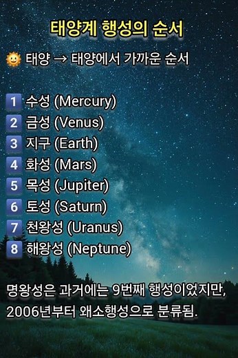 태양계 행성의 순서 #태양계 #태양 #행성 #지구 #순서 #정보 #우주 #수성 #금성 #화성 #목성 #토성 #천왕성 #해왕성