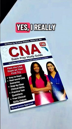 📚✨ Get ready to pass your CNA exam with Nurse Eunice’s CNA Study Guide! 💙🩺 #CNA