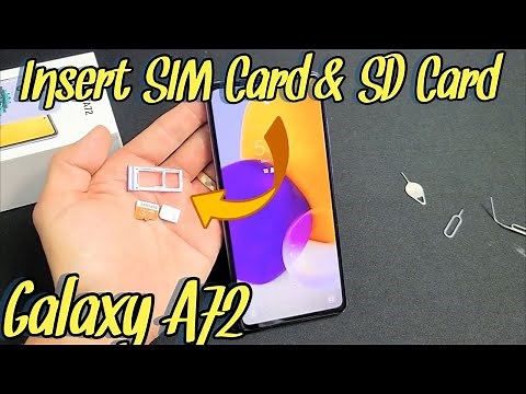 Galaxy A72: How to Insert SIM Card & SD Card