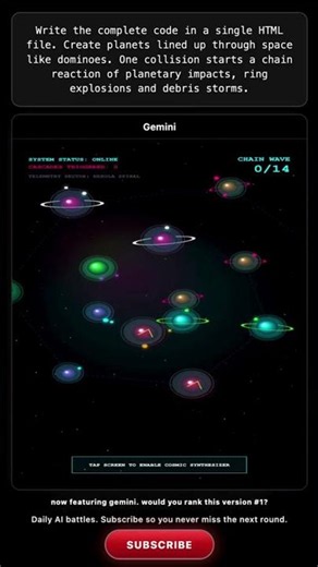 ChatGPT vs Gemini vs DeepSeek vs Kimi: Planetary Dominoes #aicoding #chatgpt